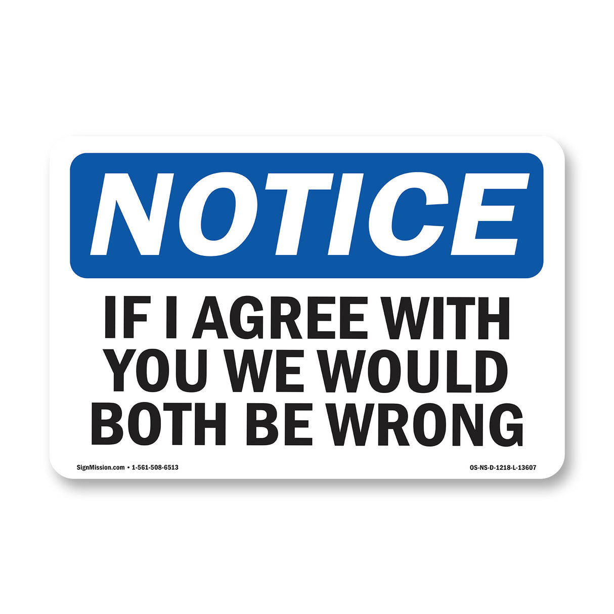 If I Agree With You We Would Both Be Wrong