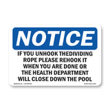 If You Unhook The Dividing Rope Please Rehook