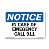 In Case Of Emergency Call 911