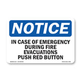 In Case Of Emergency During Fire Evacuations