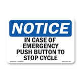 In Case Of Emergency Push Button