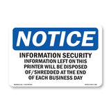 Information Security Information Left On