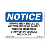 Information Should Be Written On Top Of