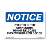 Inverter Output Connection Do Not Relocate