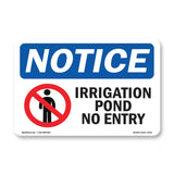 Irrigation Pond No Entry