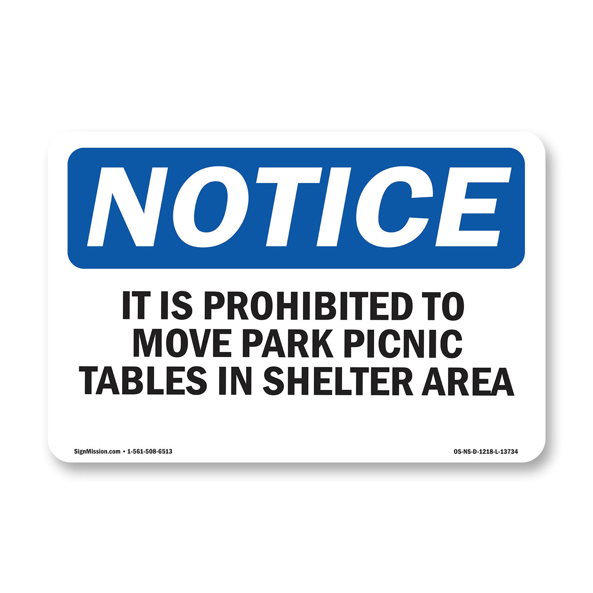 It Is Prohibited To Move Park Picnic Tables