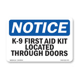K-9 First Aid Kit Located Through Doors