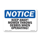 Keep Away! Mower Throws Debris