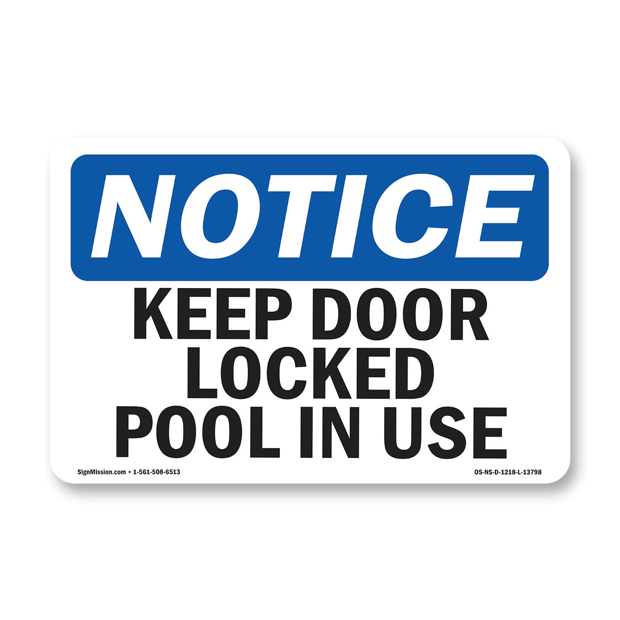 Keep Door Locked Pool In Use