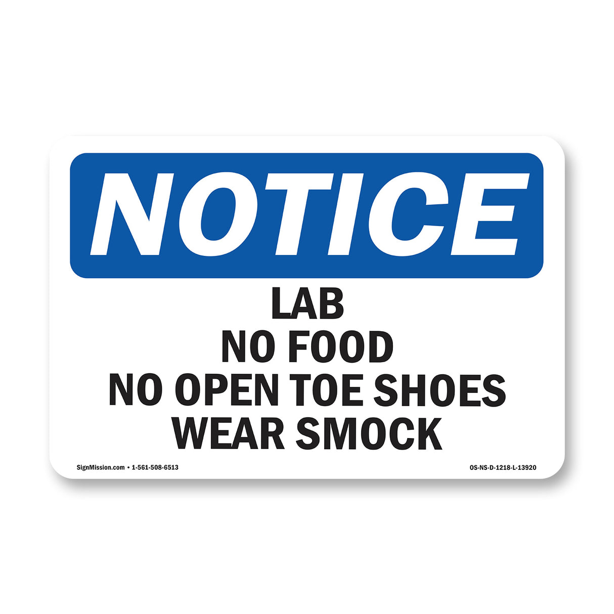 Lab No Food No Open Toe Shoes Wear Smock