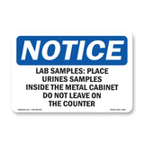 Lab Samples Place Urine Samples Inside