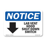 Lab Vent Hood Shut Down Switch
