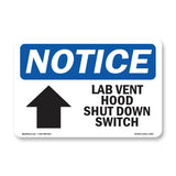 Lab Vent Hood Shut Down Switch