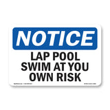 Lap Pool Swim At Your Own Risk