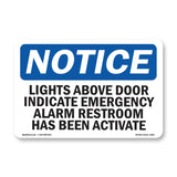 Lights Above Door Indicate Emergency Alarm