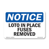 LOTO In Place Fuses Removed