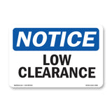 Low Clearance Sign