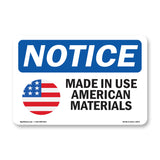 Made In USA American Materials