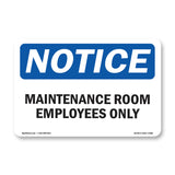 Maintenance Room Employees Only