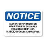 Mandatory Protection Gear While In This