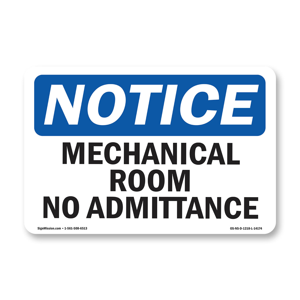 Mechanical Room No Admittance