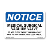 Medical-Surgical Vacuum Valve Do Not Close