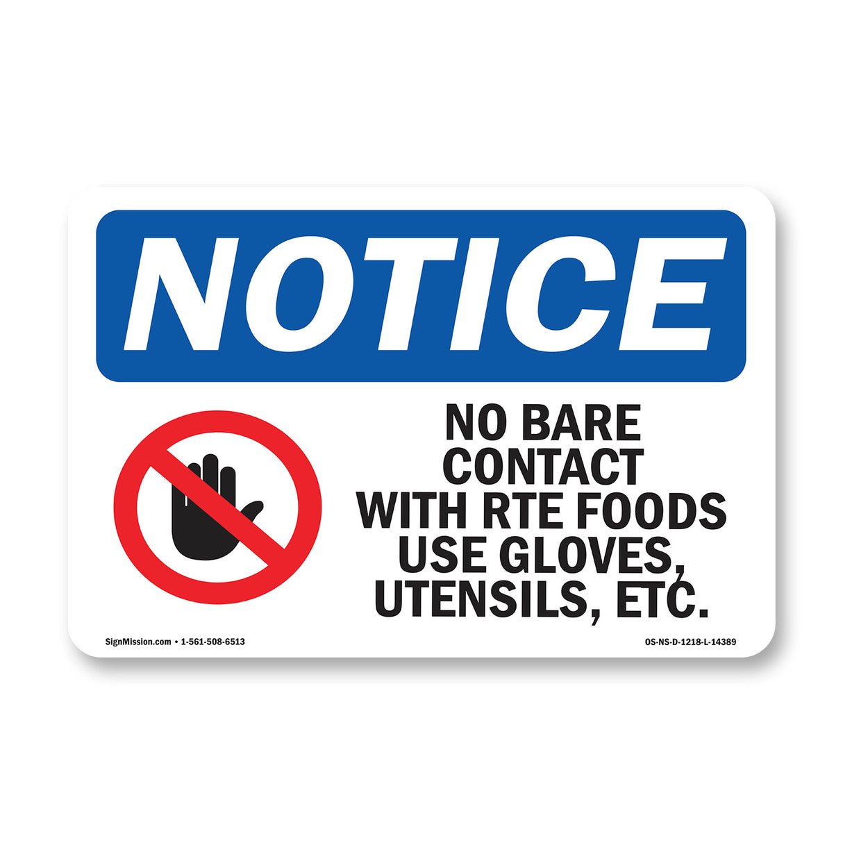 No Bare Contact With Rte Foods