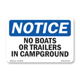 No Boats Or Trailers In Campground