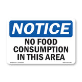 No Food Consumption In This Area