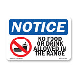 No Food Or Drink Allowed In The Range