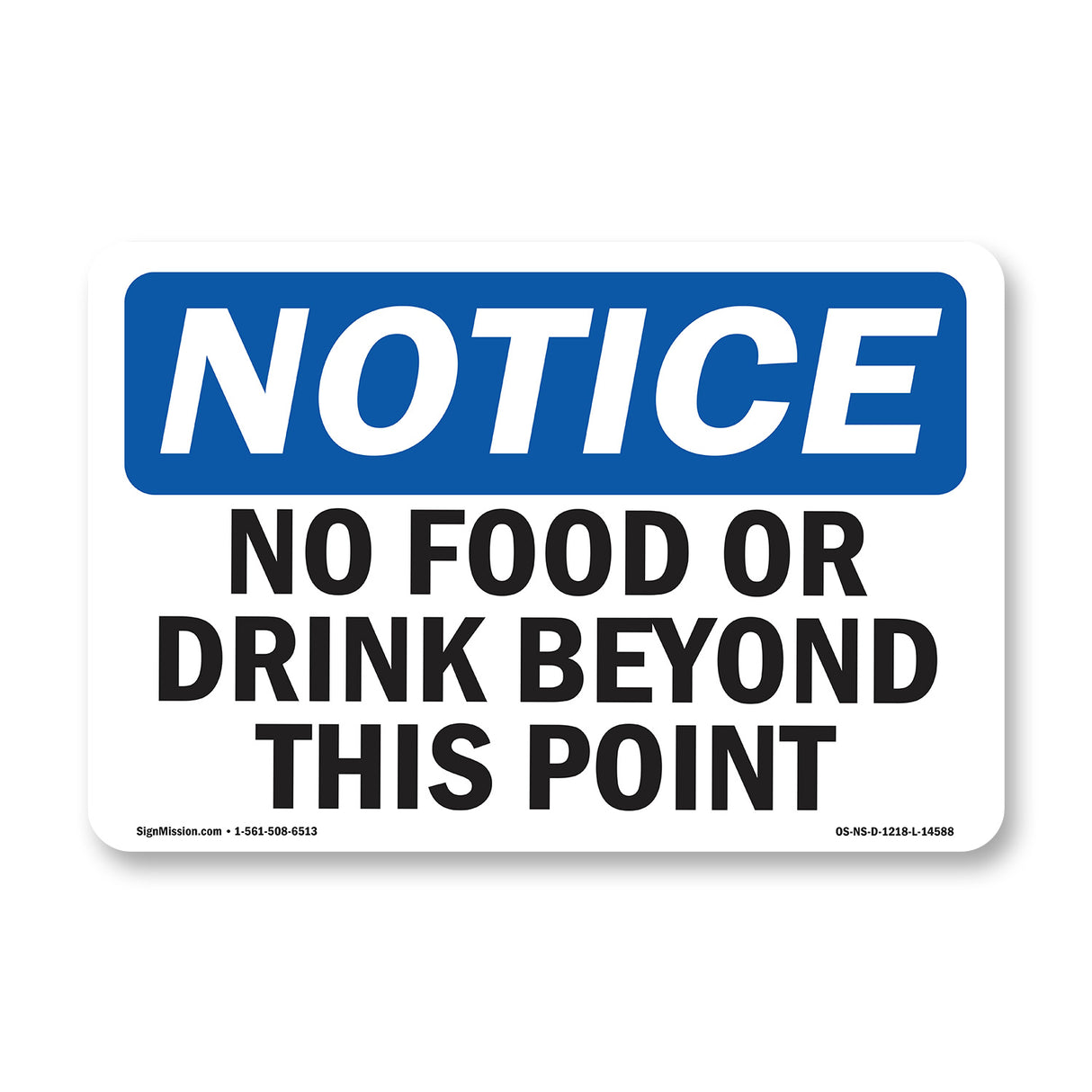 No Food Or Drink Beyond This Point