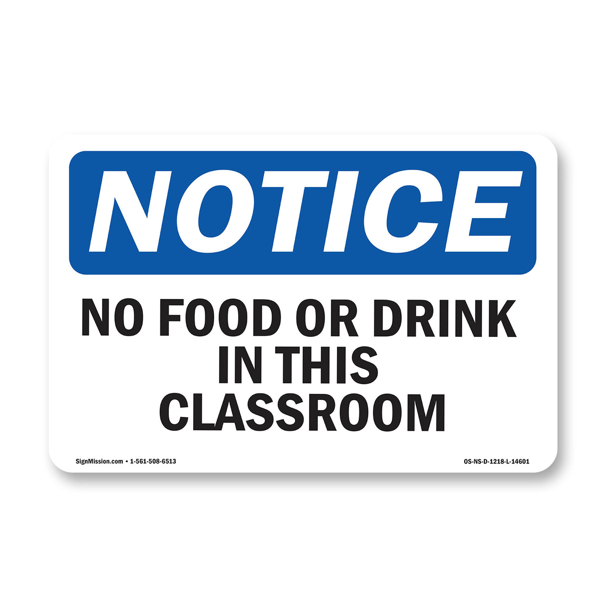 No Food Or Drink In This Classroom