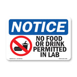 No Food Or Drink Permitted In Lab