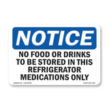 No Food Or Drinks To Be Stored In This Refrigerator