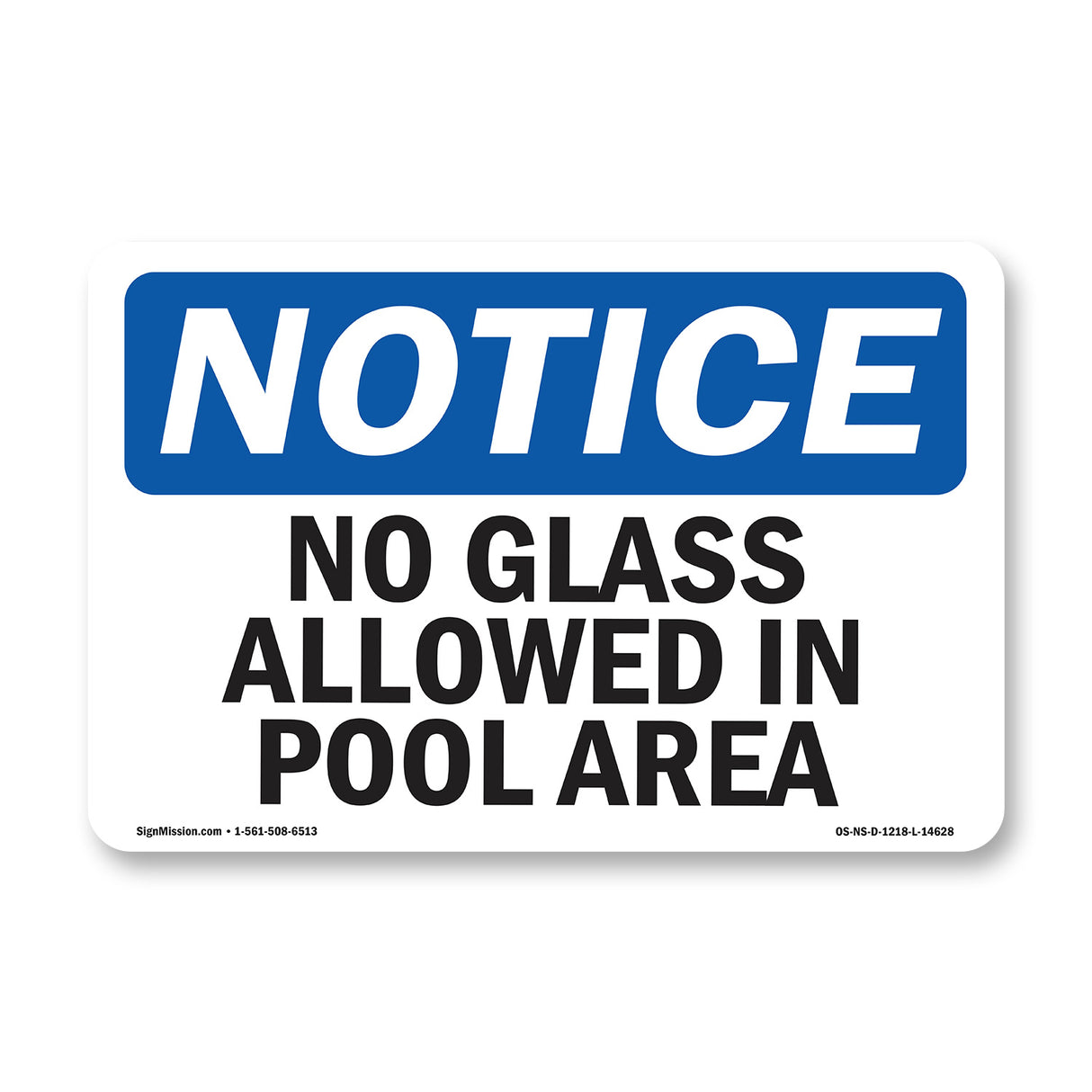 No Glass Allowed In Pool Area