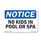 No Kids In Pool Or Spa