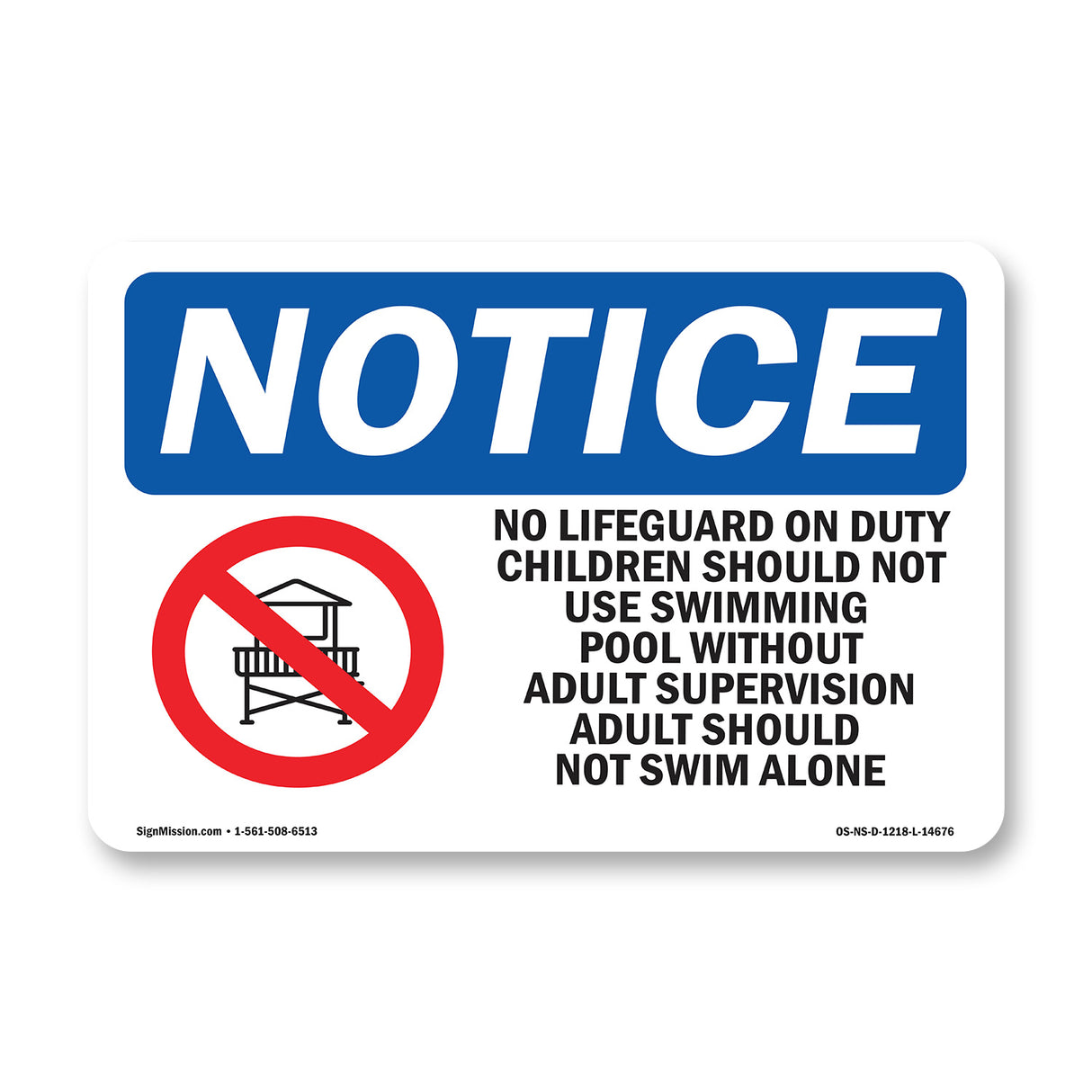 No Lifeguard On Duty Children