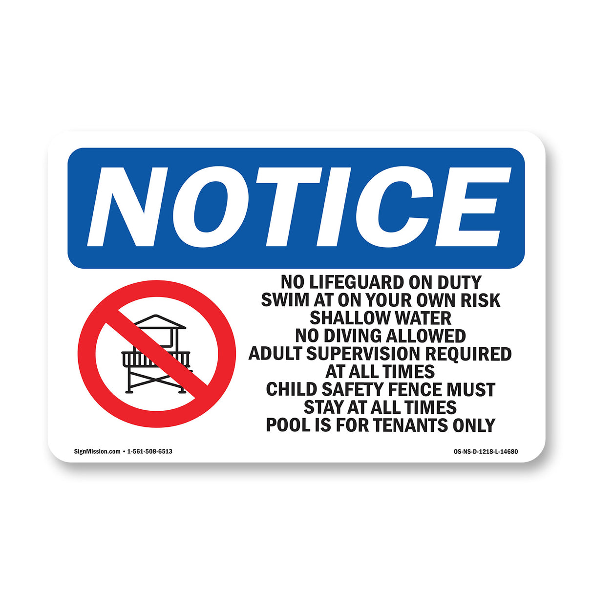 No Lifeguard On Duty Swim At