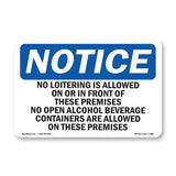 No Loitering Is Allowed On Or In Front Of