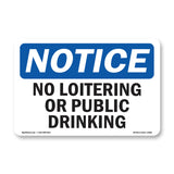 No Loitering Or Public Drinking
