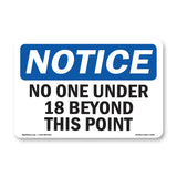No One Under 18 Beyond This Point