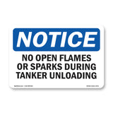 No Open Flames Or Sparks During