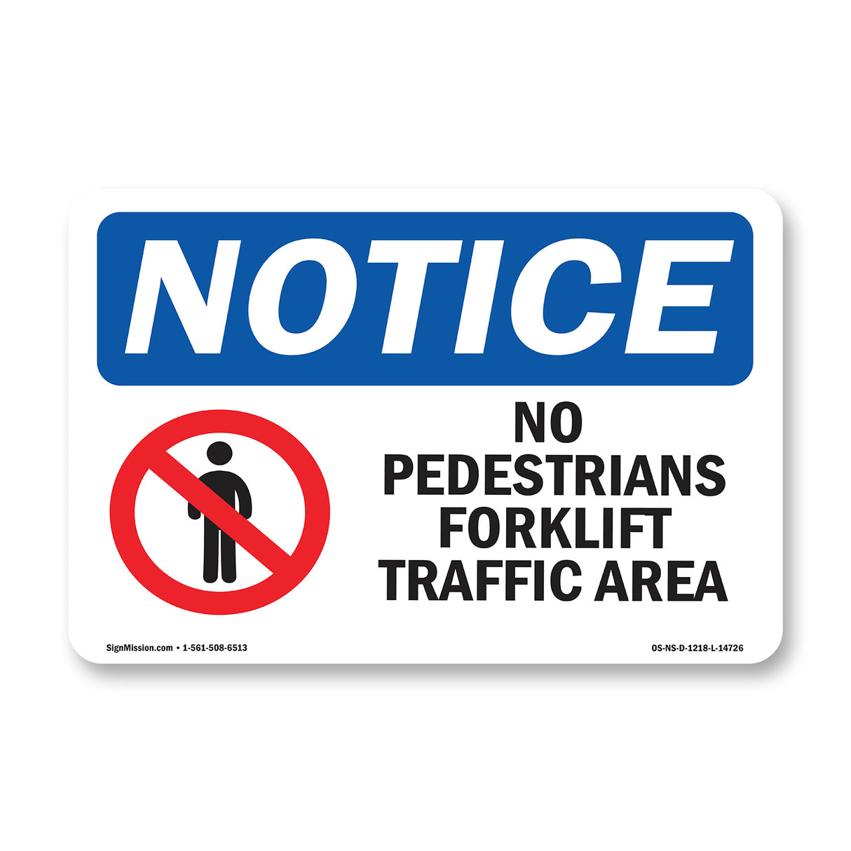 No Pedestrians Forklift
