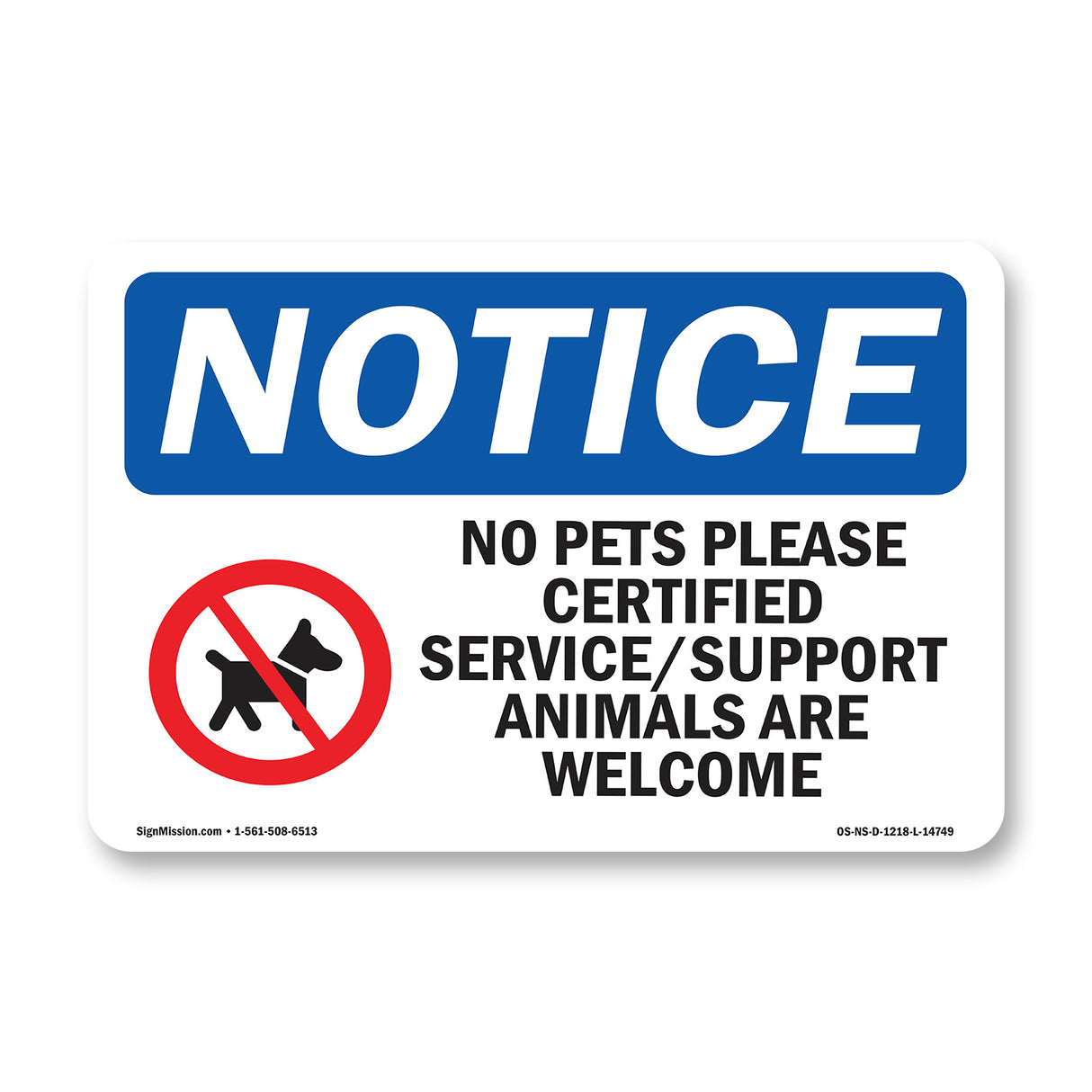 No Pets Please Certified Service Support