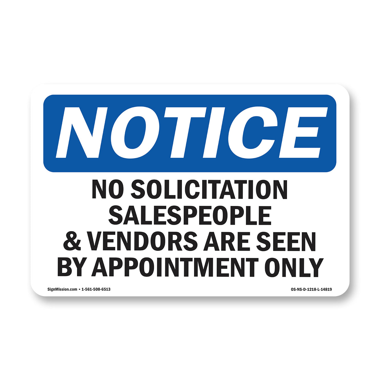No Solicitation Salespeople And