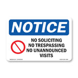 No Soliciting No Trespassing