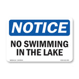 No Swimming In The Lake