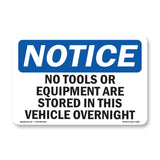 No Tools Or Equipment Are Stored In This
