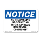 No Trespassing No Soliciting This Is A Private