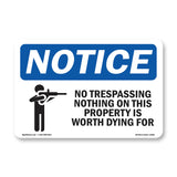 No Trespassing Nothing On This